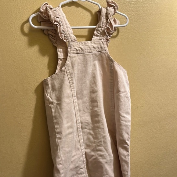 Jessica Simpson Pink Button-Down Dress with Ruffle Straps - Picture 4 of 4